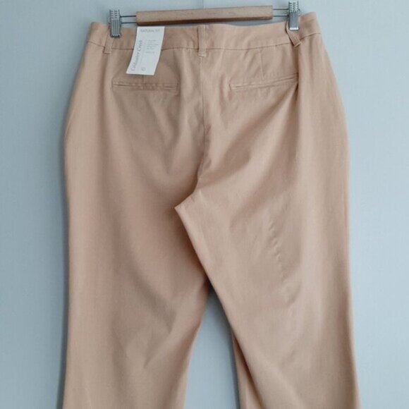 COLDWATER CREEK / Natural Fit Bootcut Leg Pants Tan Cotton Blend Sz 10 Flawed - Picture 6 of 15